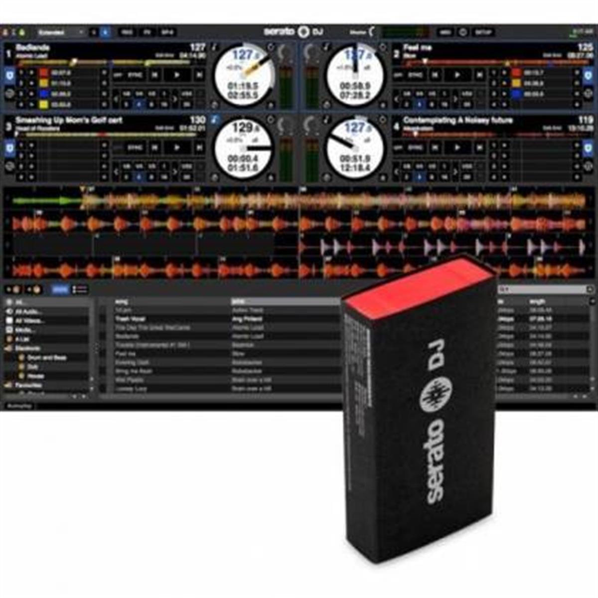Serato DJ Suite includes:

• Serato DJ Pro
• Serato Video
• Serato DVS
• Serato FX
• Serato Flip
• Serato Pitch 'n Time DJ
