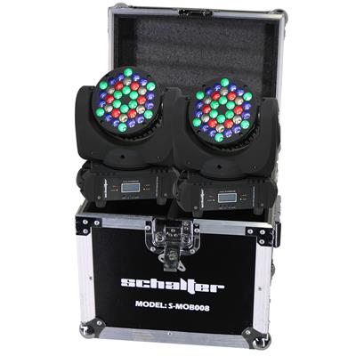 Cabeza Movil Beam Led 36x5w Motorizada Rgbw 2pz Con Case
