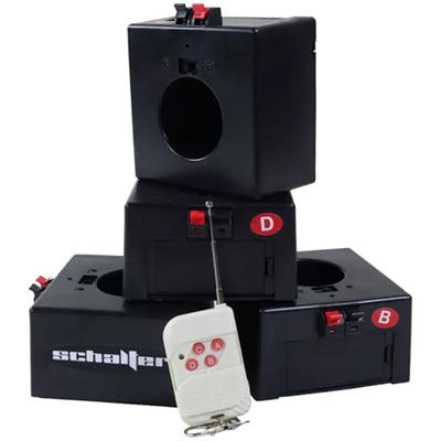 El S-Trigger4 es un sistema detonador inalámbrico para pirotecnia fría, con 4 bases y 1 control remoto. Los cartuchos se venden por separado.