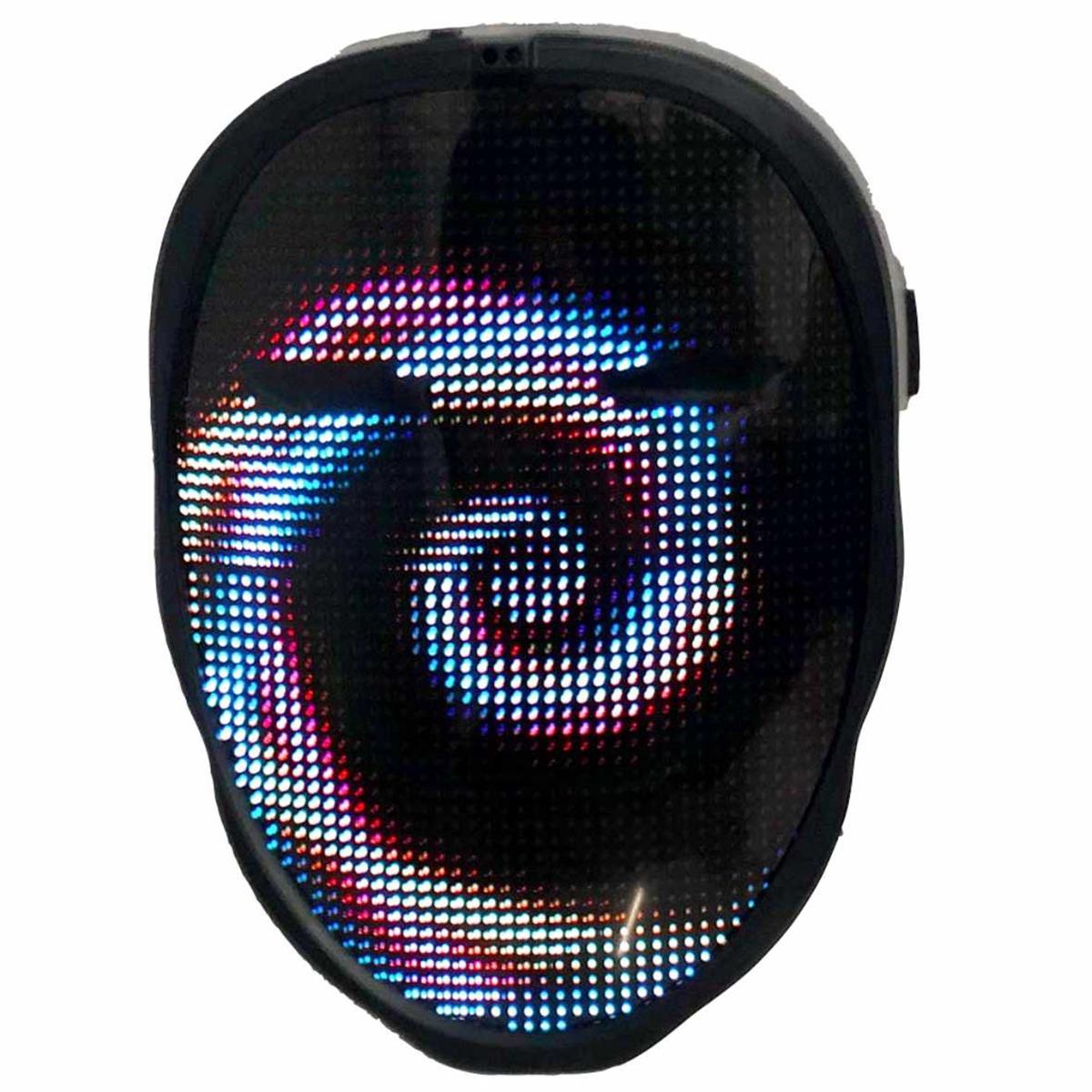 Máscaras LED con Bluetooth programable, para disfraces