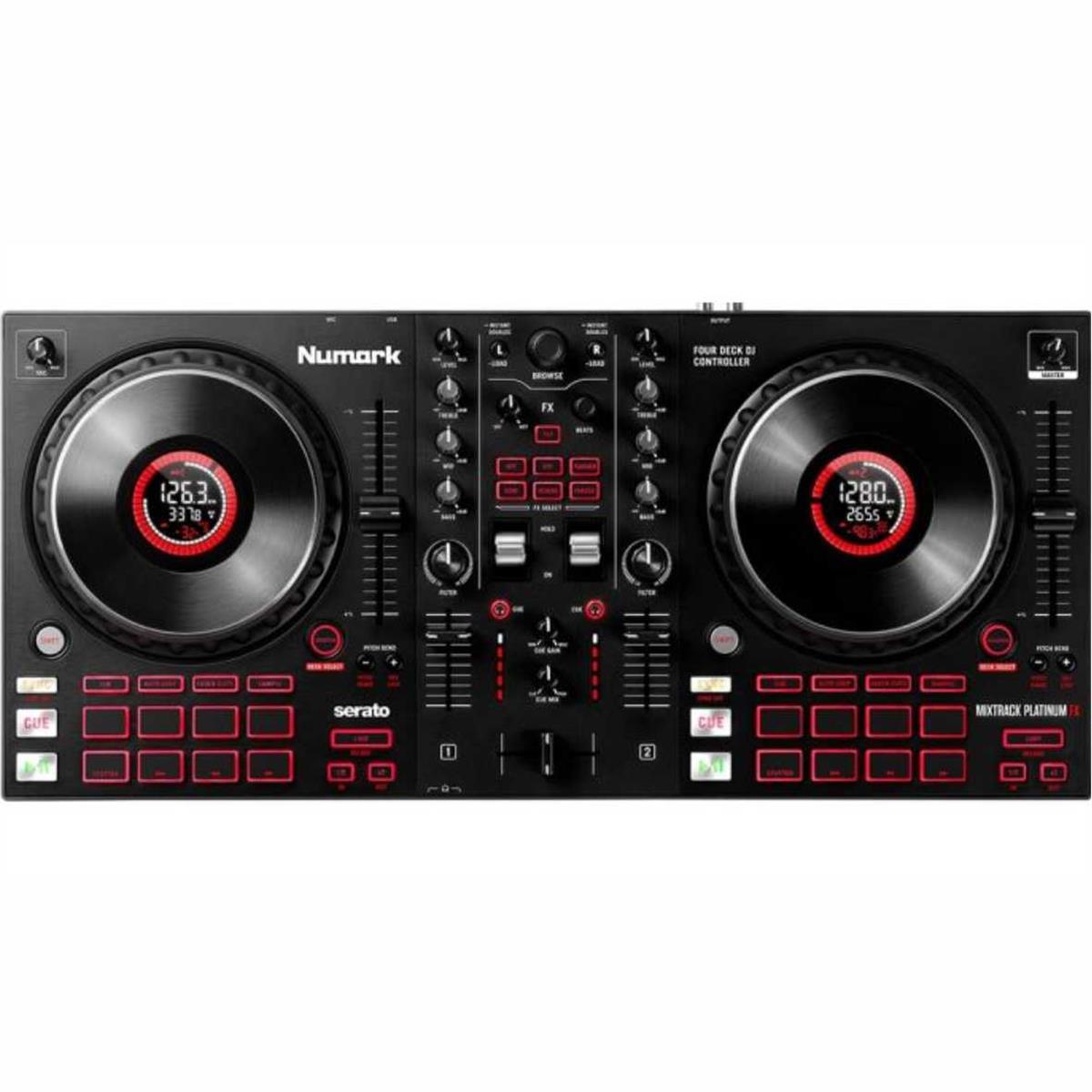 CONTROLADOR 2 CANALES 4 DECKS CON CONTROL DE EFECTOS CENTRAL