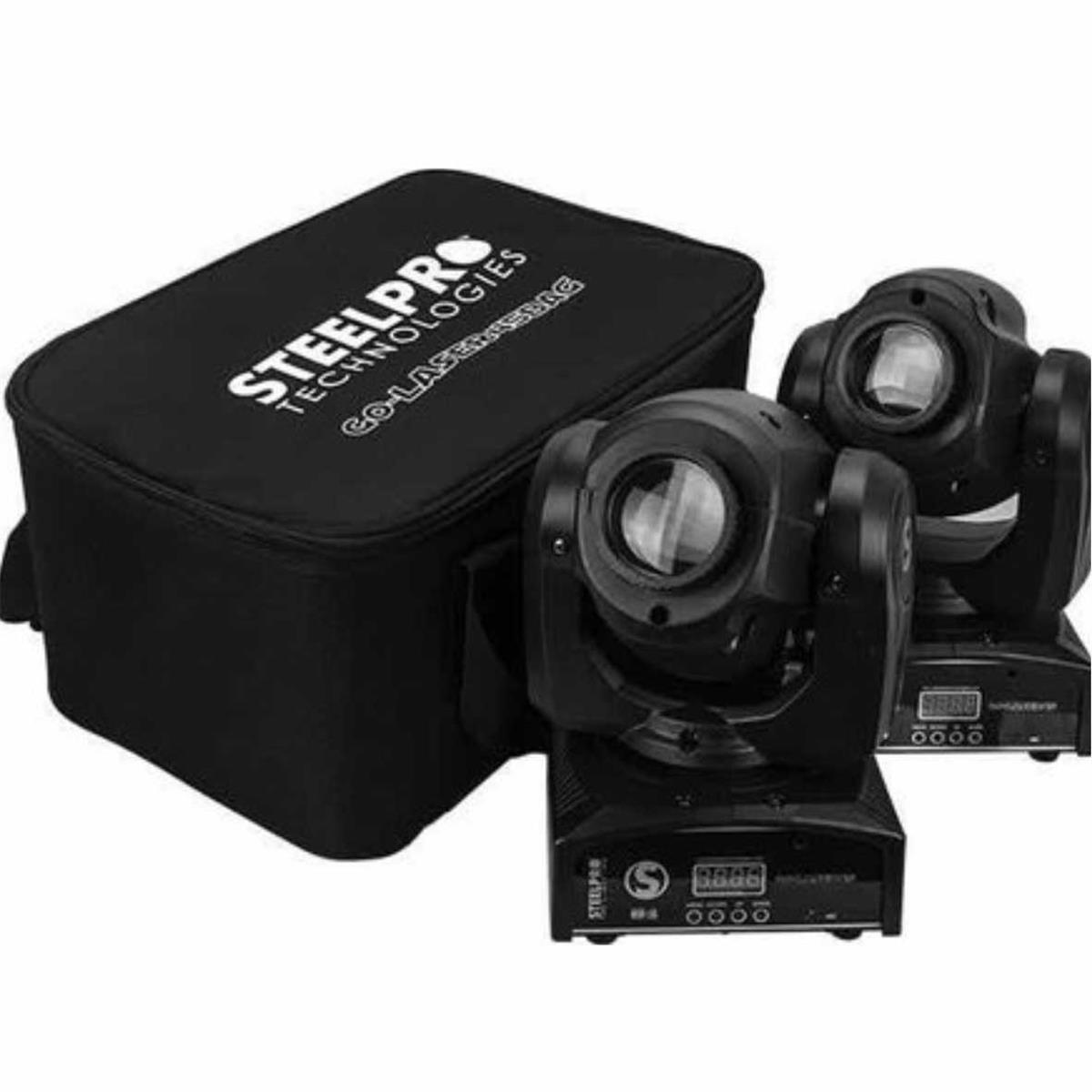 BAG con 2 Cabezas Móvil LED SPOT LASER de 45 
Watts GOBOS 
