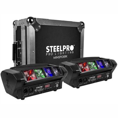 Case con 2 Cabezas Movil Spider LED "FX", 8Leds x 
15Watts, RGBW 4en1