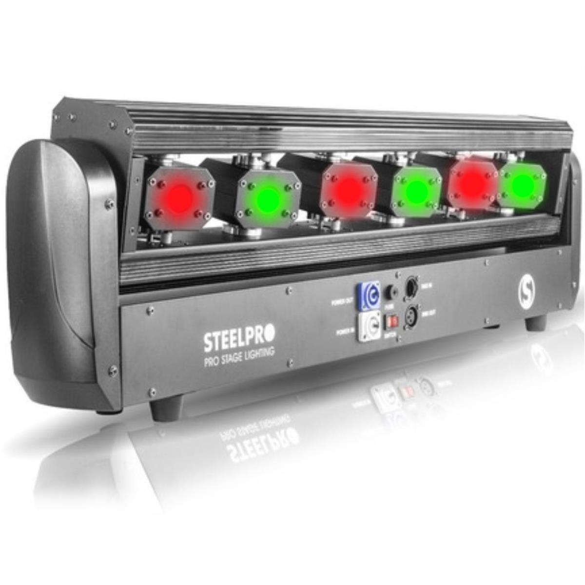  BARRA MOVIL LASER RGB 2 pcs Rojo x 500mW, 2 
pcs Verde x 80mW, 2 pcs Azul x 500mW.