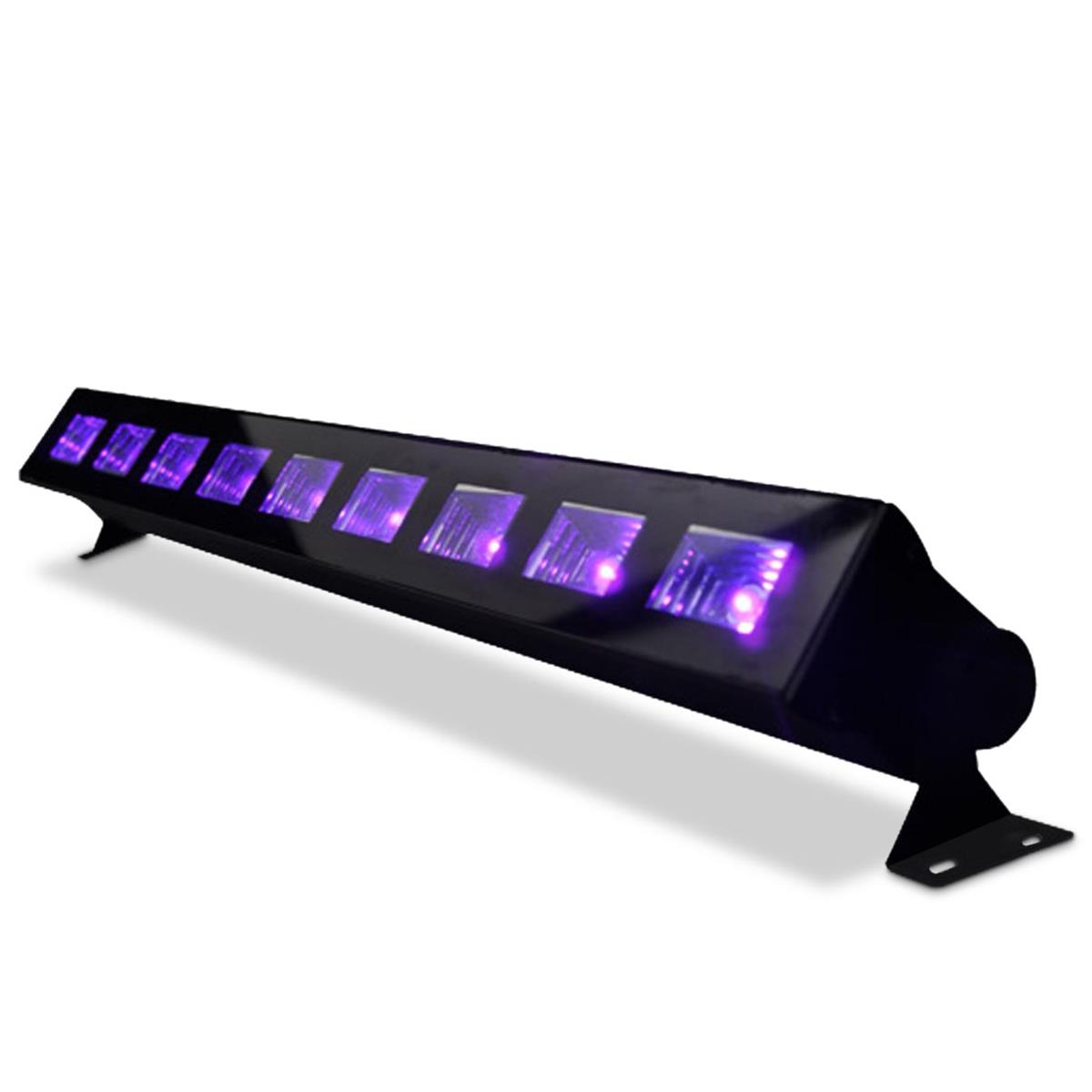  BARRA LED 9Leds X 5Watts, EFECTO UV (Neon).