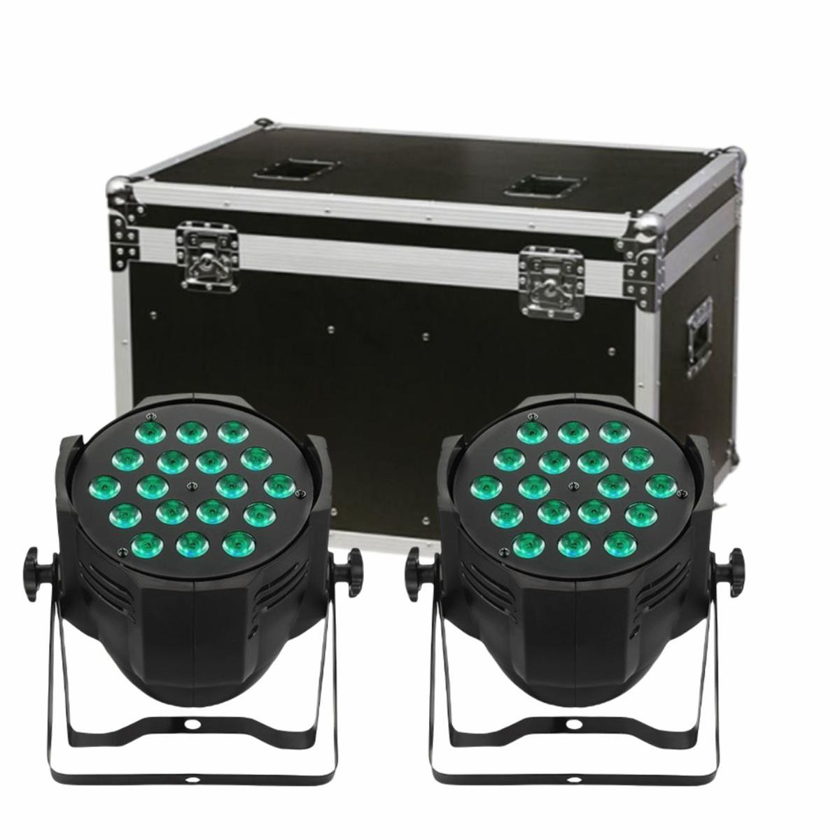  CAÑON LED Wash, INTEMPERIE (IP65), 18Leds X 
15Watts RGBW 4en1.