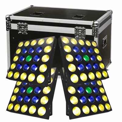  CASE CON 4 MATRIX LED (SEGADOR), 25Leds X 
15Watts RGB 3en1.