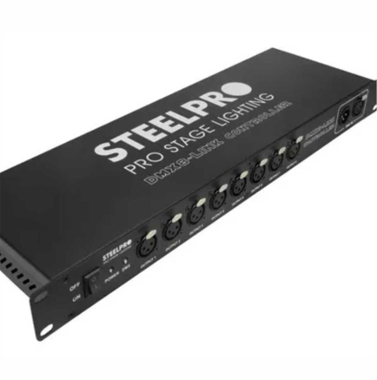 Spliter, , distribuidor de senal DMX 8 + 2 puertos