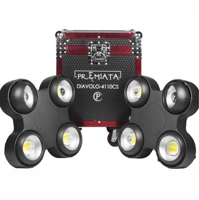 BLINDER LED PROFESIONAL PARA EXTERIOR, 4 X 100 WATTS, BLANCO CALIDO, BLANCO FRIO, IP65
