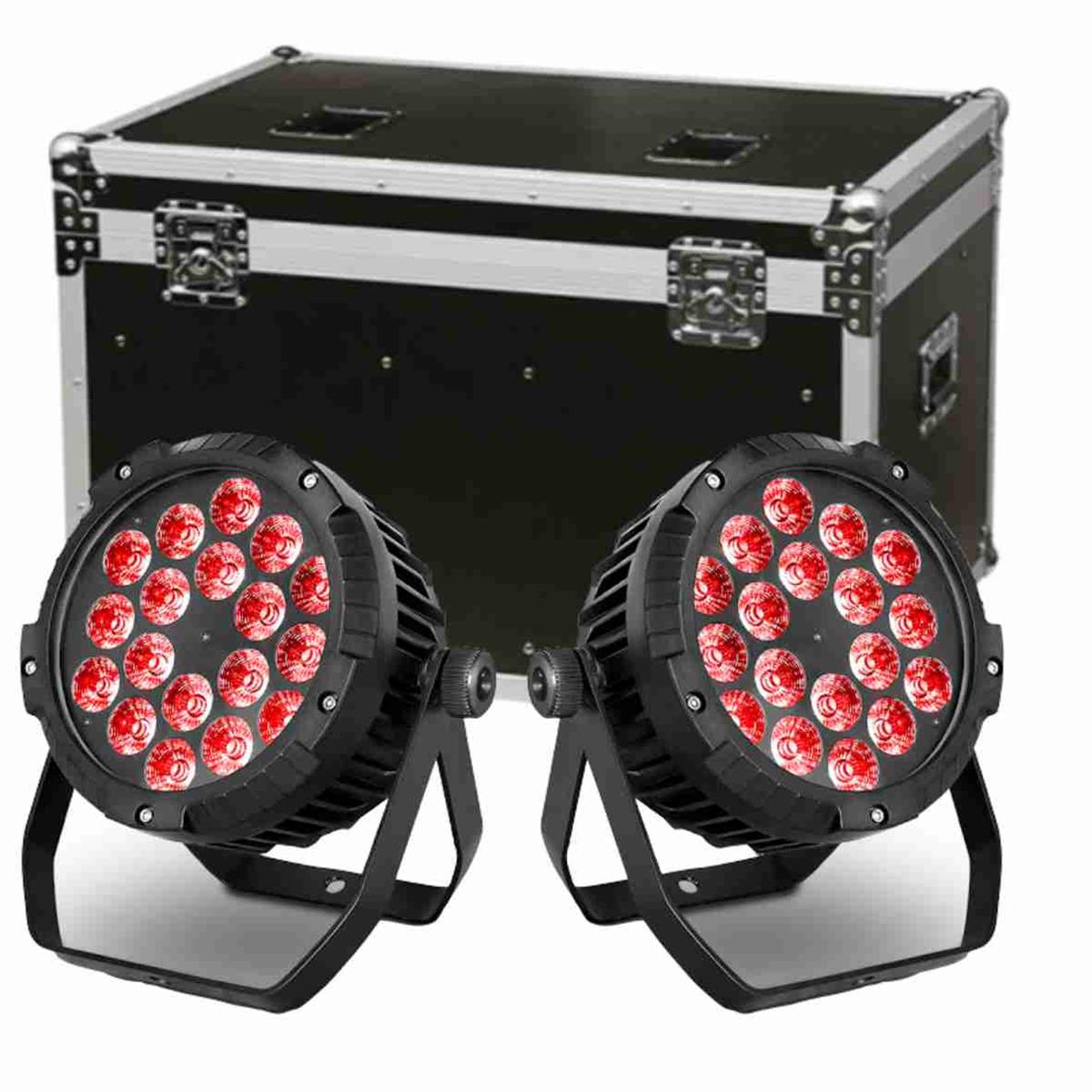 KIT PAR 18 X 10W EXTERIOR 6 EN 1