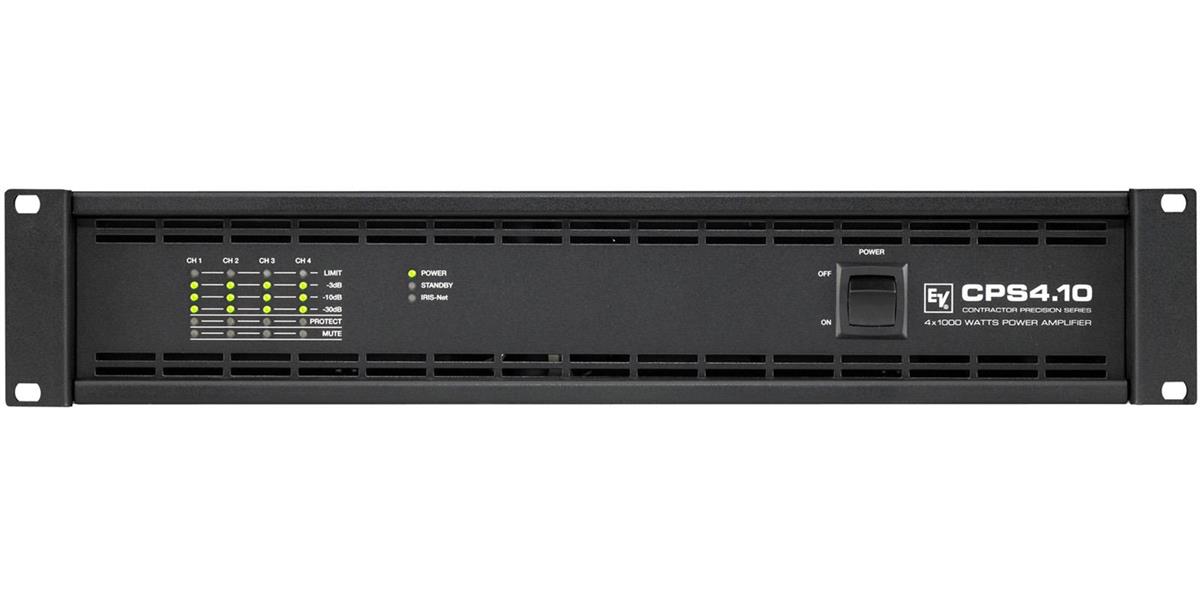 operación de 70/1010V para sistemas distribuidos, diseño Clase D, slot para módulo RCM.810 opcional para permitir el control IRIS-Net y monitoreo, selecciónIRIS-Net de la impedancia de cada canal (2-10 O en 0.1 O pasos), atenuadores traseros de montaje, filtro de paso alto conmutable /modo Hi-Z) de 50 Hz, protección completa: térmico, sobrecarga, corto circuito, HF, DC, back-EMF, corriente deentrada, conectores de E/S tipo Pheonix, contacto remoto para power-on/off, ajustes de retardo de encendido programables, ventiladores frontales a traseros.