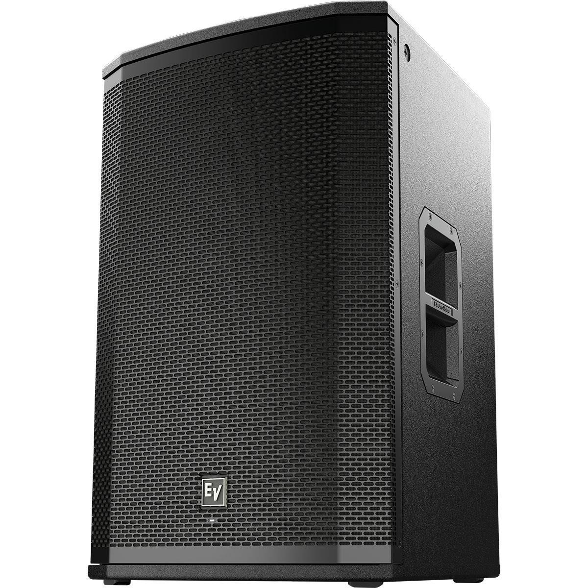 Bafle activo de 2 vías, de 15" pulgadas (SMX2150), driver de compresión de titanio de 1.25" pulgadas (DH3-B), amplificador de potencia Clase D de 2000 watts conDSP FIR-Drive integrado, SPL máximo: 135 dB, rango de frecuencia: 40 Hz - 20 kHz, consumo de energía: 100 - 240 V~, 50 - 60 Hz, cobertura nominal: 90° x 60°,frecuencia de crossover: 1,500 Hz, conectores: 2 XLR/TRS combo jack y 1 XLR linkoutput, material del gabinete: contrachapado de 18 mm, 13 capas con recubrimiento EVCoat, rejilla 16AWG de acero con pintura en polvo, 8 puntos de suspensión M10, dimensiones: 691 x 431 x 447 mm, peso: 31.5 kg.
