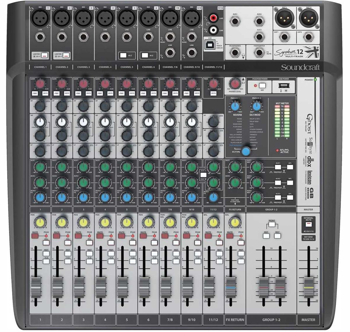 Soundcraft 5049557 Signature 12 MTK – Grifo Mezclador Para unpowered