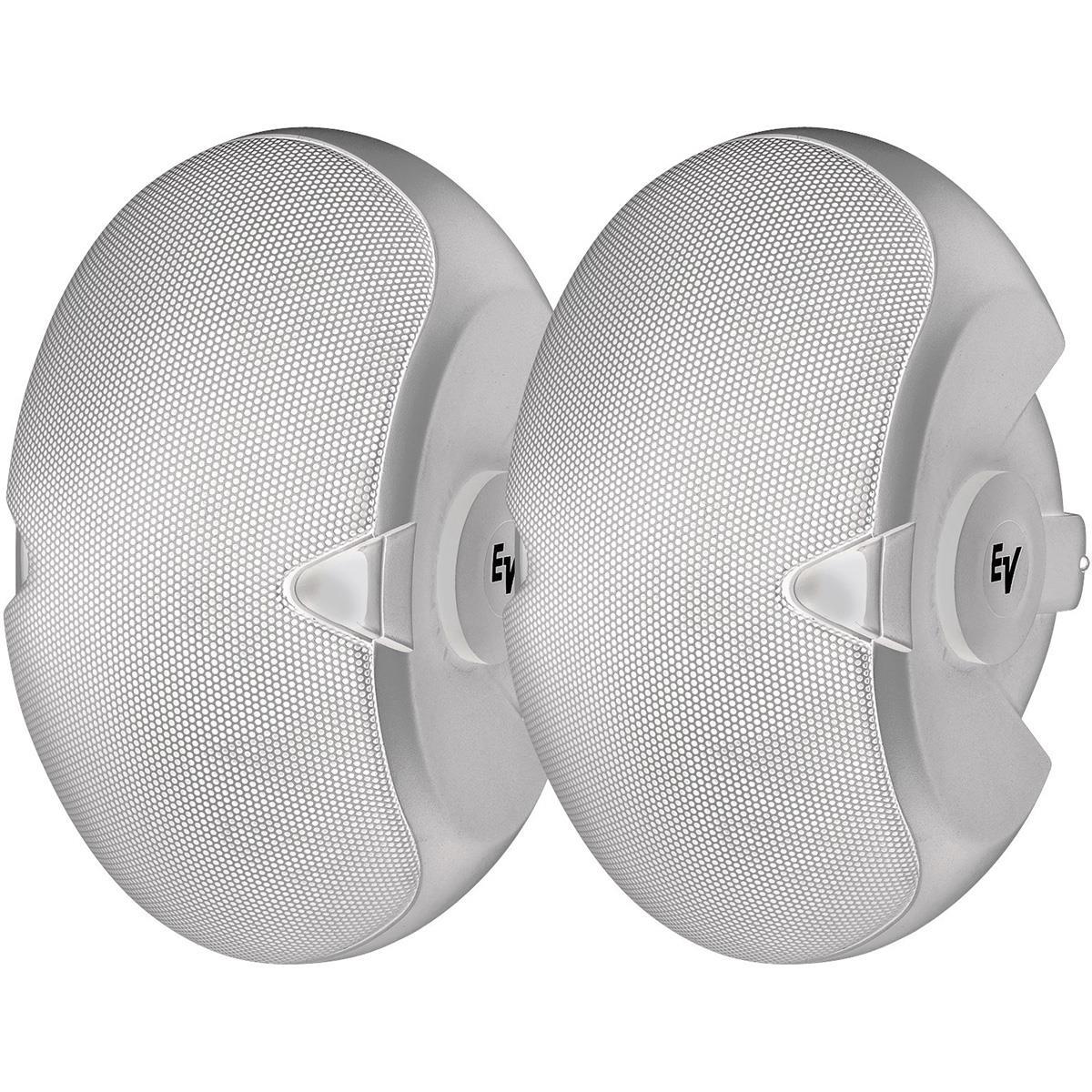 Par de bafles pasivos Electrovoice para instalación, Serie EVID, con transformador: 70V: 3.25W,70V/100V: 7.5W, 15W, 30W, 2 vias, 2 bocinas de 4” pulgadas y driver de 1” pulgada, potencia: 200 watts, respuesta de frecuencia: 65 Hz - 20 kHz, sensibilidad: 87 dB, impedancia: 8 ohms, SPL máximo: 111 dB, Cobertura: 100 x 90, dimensiones:310 x 175 x 216 mm, peso: 3.9 kg.