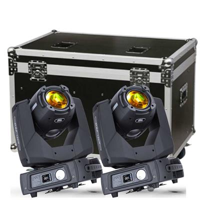 ESTUCHE CON DOS CABEZAS MOVILES BEAM CON FOCO 2R (130 WATTS)