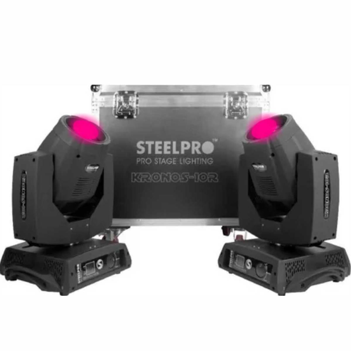
Case con 2 Cabezas Movil BEAM Profesionales,(3 
Prismas, Efec Acoiris, gobos Dicroicos y rotacion de 
gobo), 260 Watts ALTA POTENCIA 
