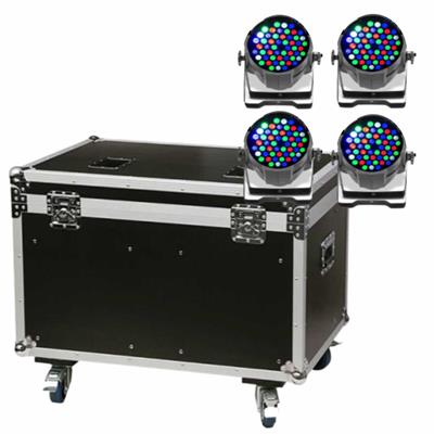 PAR INTERIOR  DE 54 LEDS 
DE 3 W RGBW C/ CASE 4 PZ
