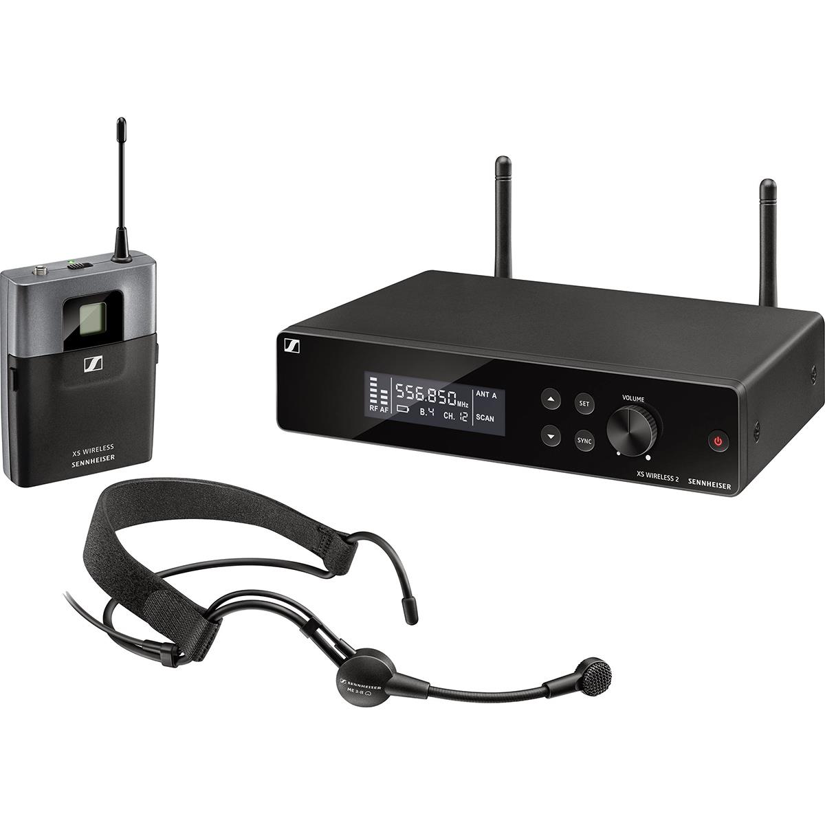 SISTEMA MANOS LIBRES, MICRÓFONO DE DIADEMA LIGERO, TRANSMISOR DE BOLSILLO COMPACTO UHF. 