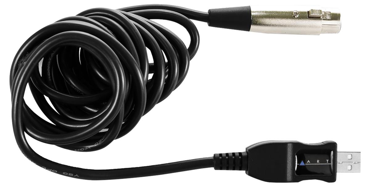 Cable XLR a USB para cualquier micrófono dinámico, interfaz de audio digital de alta calidad de 16 bits, 44.1 kHz o 48 kHz, cable blindado con conector XLR hembra, indicador LED que parpadea durante la transmisión de señal, plug and play para Windows y Mac, no requiere drivers externos, longitud de 3 metros.