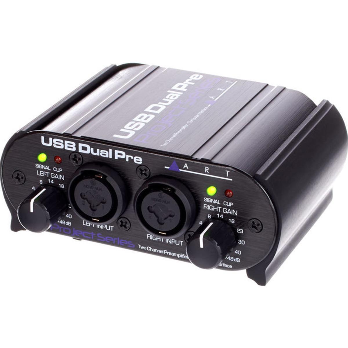 Preamplificador de 2 canales con conexión USB, 2 entradas combo XLR/jack, alimentación phantom de 48V, salida de monitorización estéreo TRS, salida de audífonos, alimentado por bus USB (también admite el funcionamiento con batería o adaptador de corriente), latencia cero de monitorización, respuesta de frecuencia: 20 Hz - 20 kHz, dimensiones: 44.5 x 117 x 119 mm, peso: 0.59 kg.