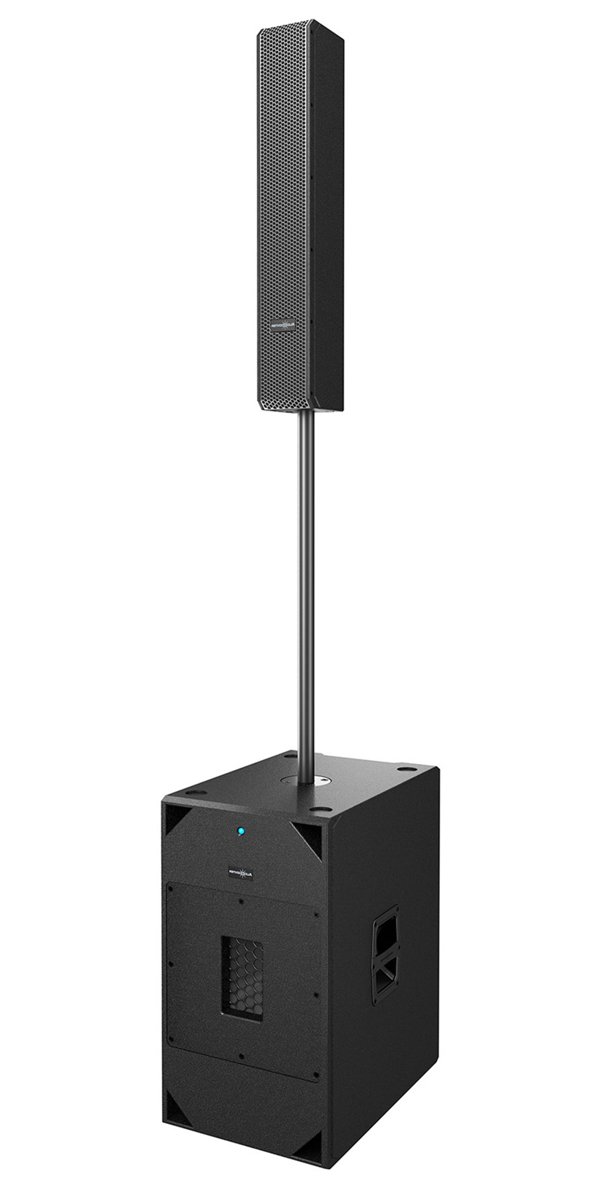 SISTEMA LINEAL ACTIVO CON DSP SUB DE 12" Y 8 DRIVERS DE 3" EN LA COLUMNA. 