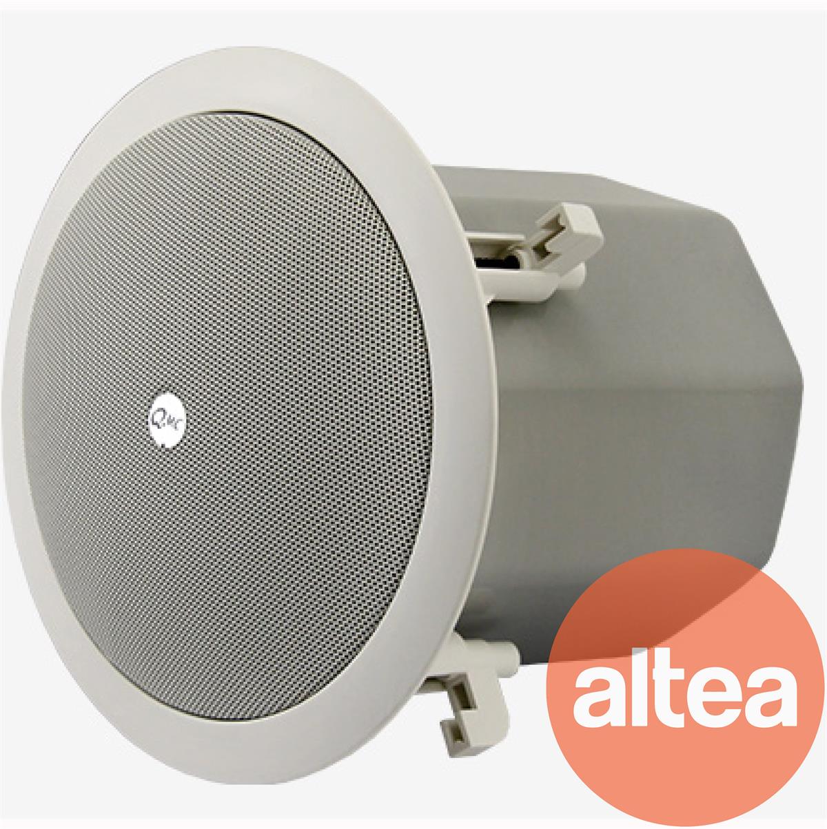 Bocina Coaxial para instalaciones de Línea, que incluye carcasa metálica sintonizada (bafle), para lograr la mejor definición en el sonido.