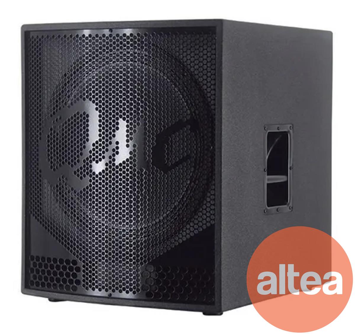 Este subwoofer esta diseñado para acompañar a cualquier de los bafles plastificados activos.