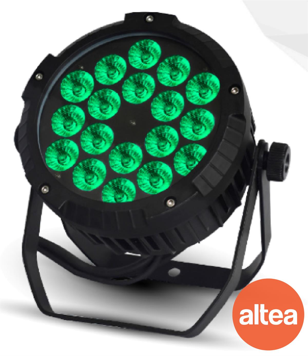 PAR LED 18 LEDS SMD DE 10W RGBWA
IP65 USO EXTERIORES
