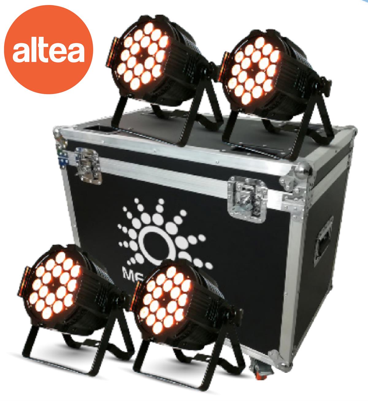 PAR LED 18 LEDS SMD DE 10W RGBWA USO INTERIOR