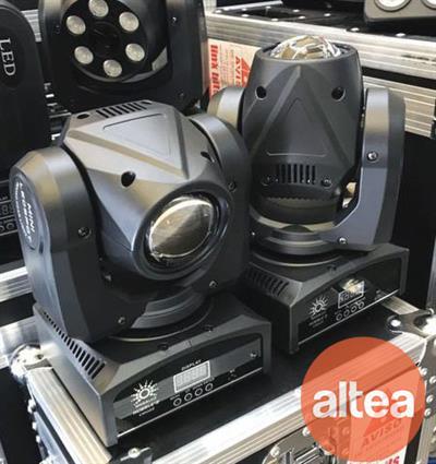 CABEZA MÓVIL 60W RGBW 
CASE CON 2 PZAS
