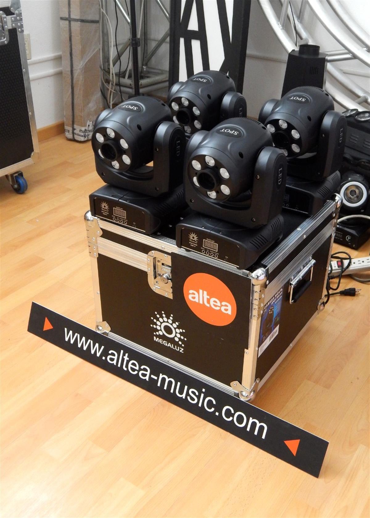MINI SPOT LED 60w,(4 
PIEZAS + CASE) WASH 
6X10 RGBW 