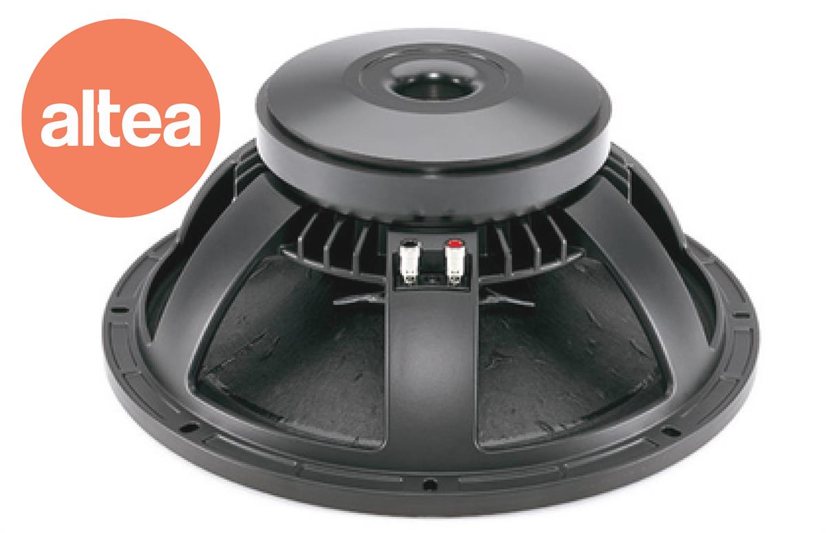 BOCINA 15" 400W RMS, CANASTA DE 
ALUMINIO