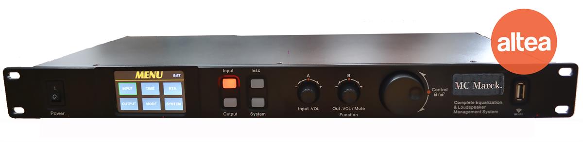 Procesador digital de audio: 4 vías estéreo 6 input