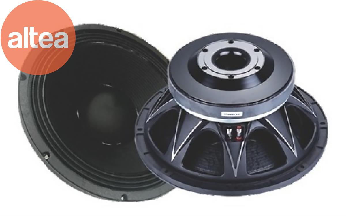 BOCINA 18" 1800W RMS, CANASTA DE 
ALUMINIO