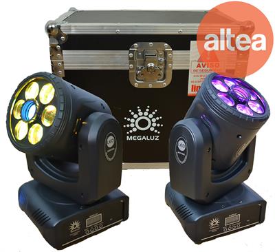 MINI ESPOT30W CON 
EFECTO CALEIDOSCOPIO 
CASE CON 2 PZAS
