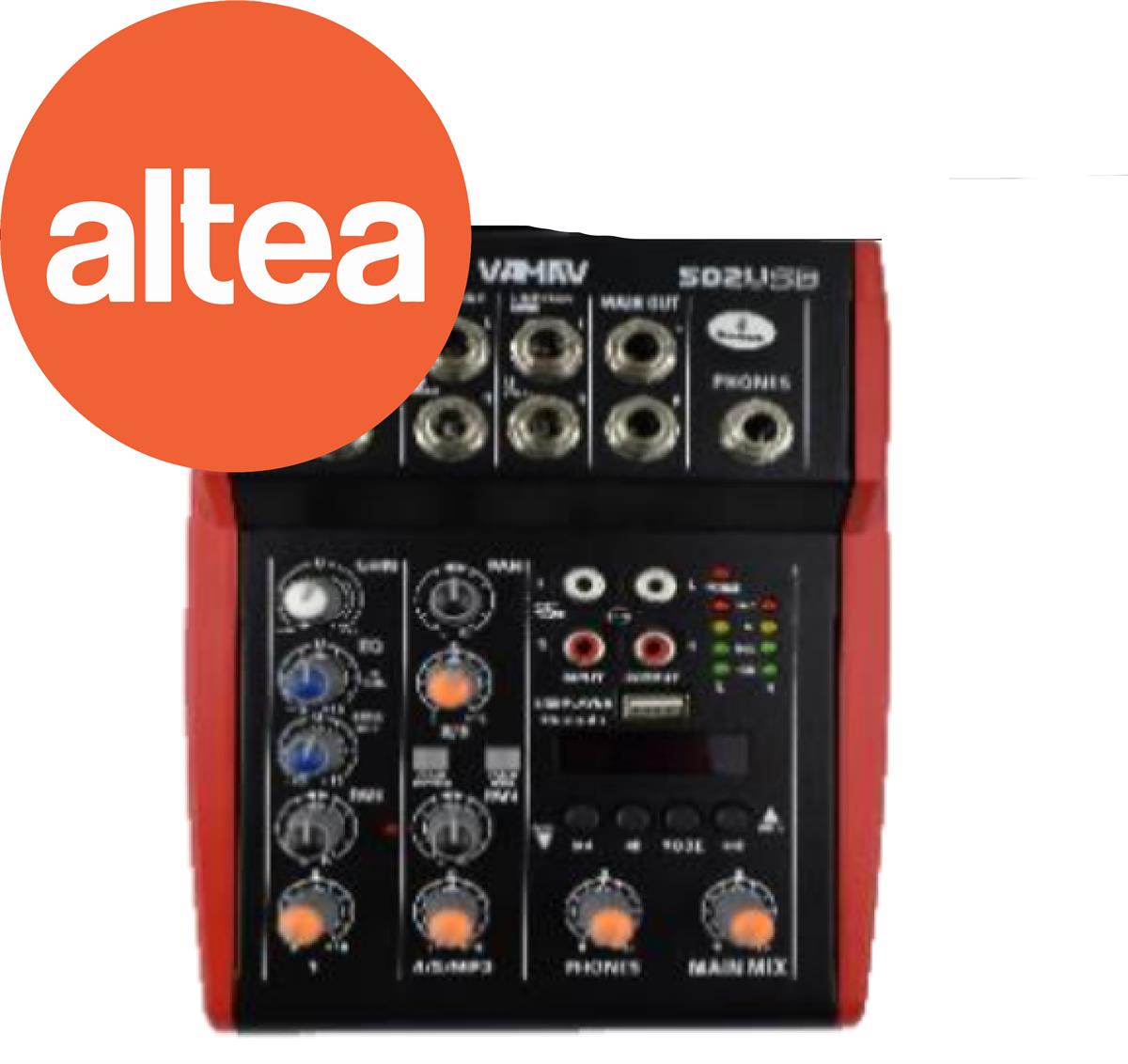 MIXER 1CH MONO + 2ST 
(REPRODUCTOR USB Y)