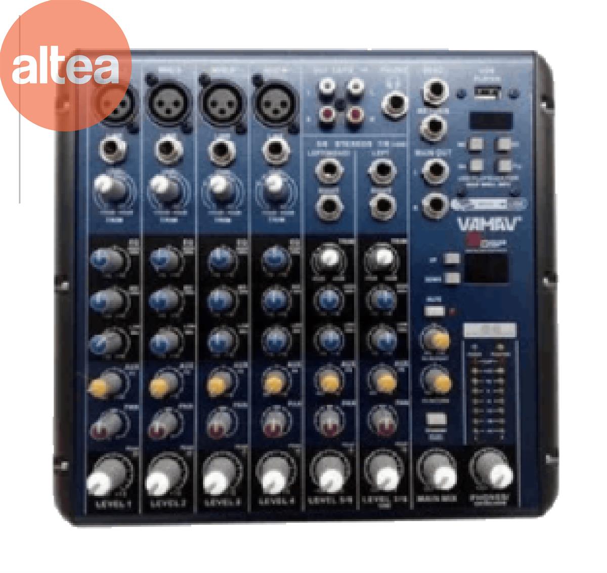 MIXER 2CH MONO + 2ST 
(REPRODUCTOR USB Y PROCESADOR 
DE VOZ)