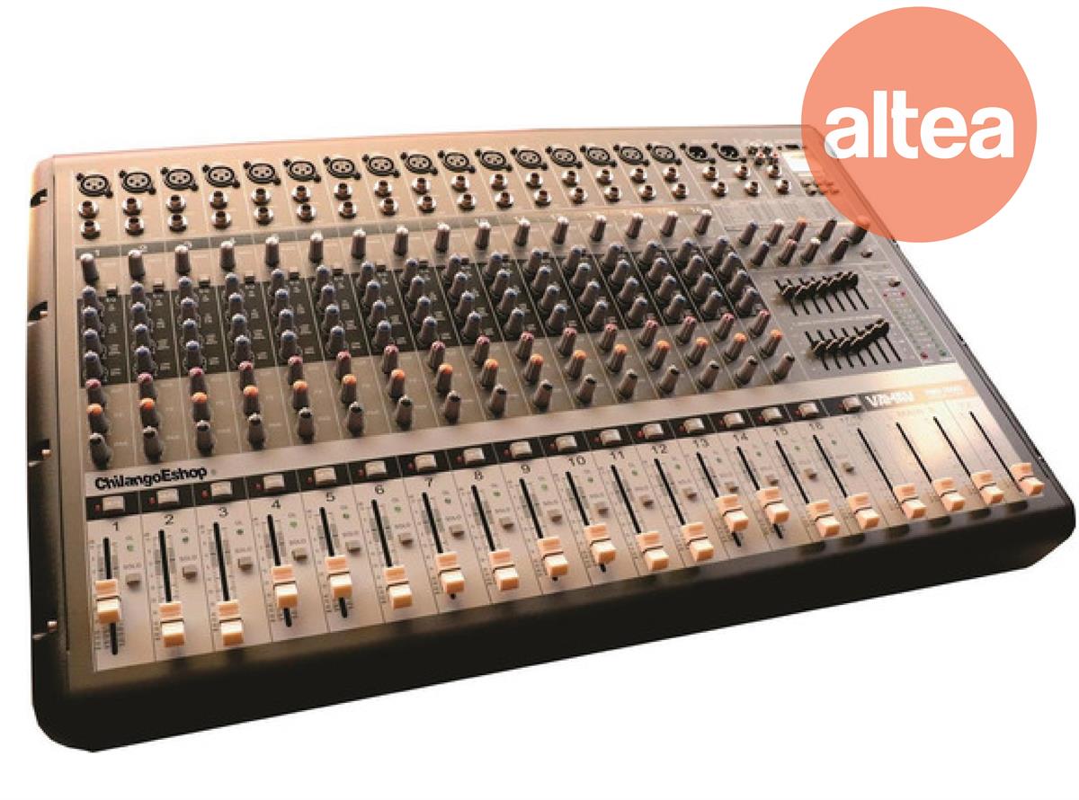 CONSOLA AMPLIFICADA TIPO MIXER 
650W X CH A 4 ohms, 16 CH MONO,2 EQ 
7 BANDAS, DSP, USB PLAYER
