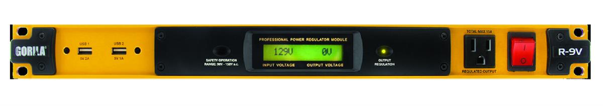 El equipo más sofisticado de la marca al día de hoy, nuestro Regulador de Voltaje para periféricos Gorila R-9V, fue diseñado para trabajar con equipos de bajo consumo, tiene una capacidad máxima de 2,000 watts y mantiene un voltaje estable de 127 volts en un rango de entrada de 110 a 145 volts.