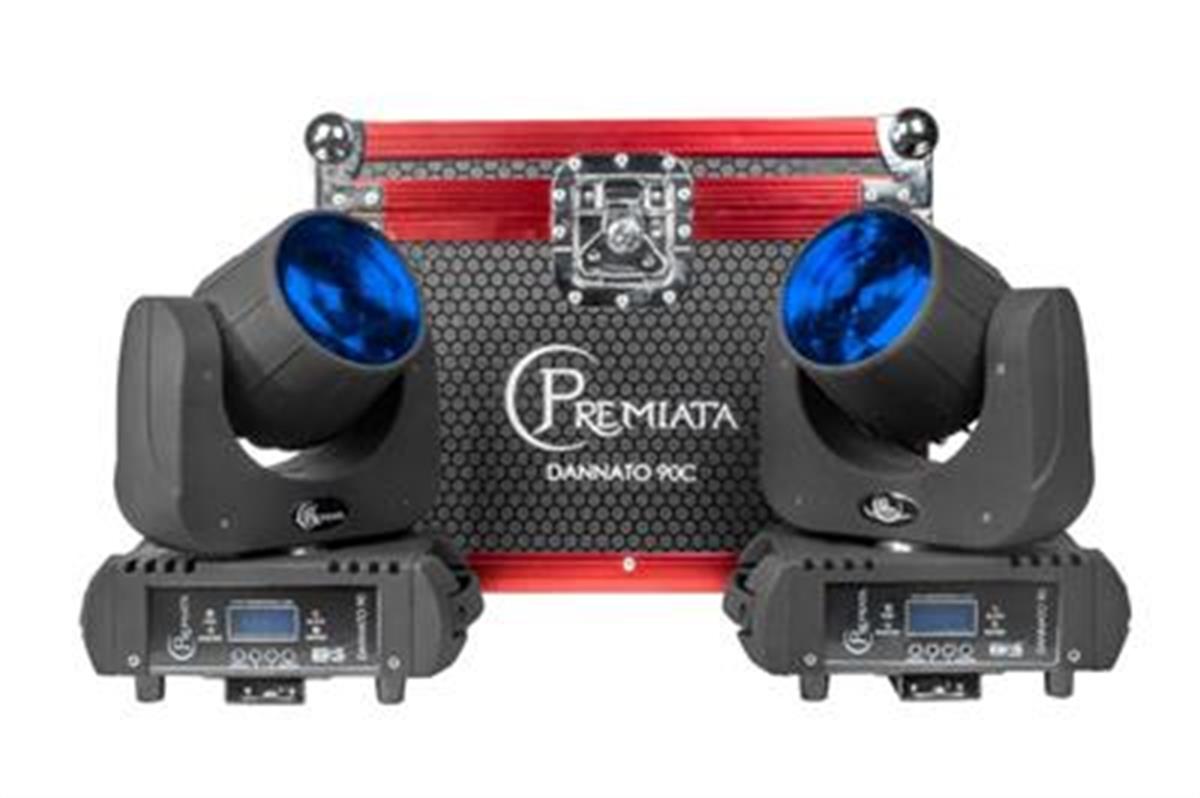 Casecon2cabezasmotorizadas LEDBEAMde1 x
90 Watts.
- 8 Colores cabeza con acabado premium de
goma disco de 8 colores.
- Programación integradaDMX512.
- Excelente respuesta en gamade colores.
- Activación audiorítmica, pre-programada, automática y modo maestro esclavo.
