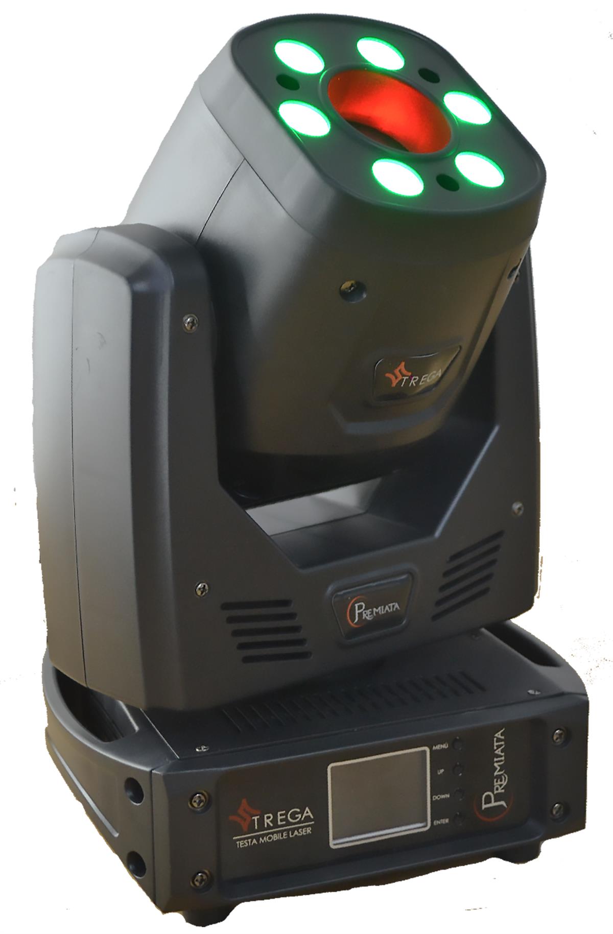 Cabeza Robotica 2 en 1
1 LASER RGB de 2W
Patrones geometricos, animaciones, figuras 2D
6 Leds Wash RGBW Full Color de 10W
33 Canales
Pantalla LCD
PANEO: 540° y TILDEO: 180ª
Modo: Automático, Audio Rítmico, MaestroEsclavo, DMX, 15 canales.
Voltaje AC 86-265V 50/60HZ