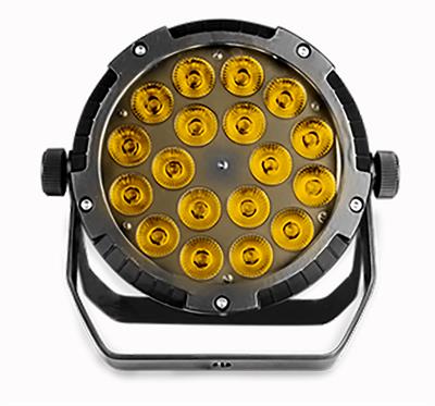 Par LED exterior con controles encapsulados para 
mayor proteccion. Programación integrada a 8 
canales DMX512 LED. Activación audio rítmica, 
pre-programada, automática y modo Maestro 
Esclavo, con Colores estáticos LED 4 en 1. 
Cambio de Colores rápidos y velocidad ajustables. 
Conectores XLR, Efecto Estrobo 0 – 100% Función 
de regulación suave y efecto con variación de 
estrobo.