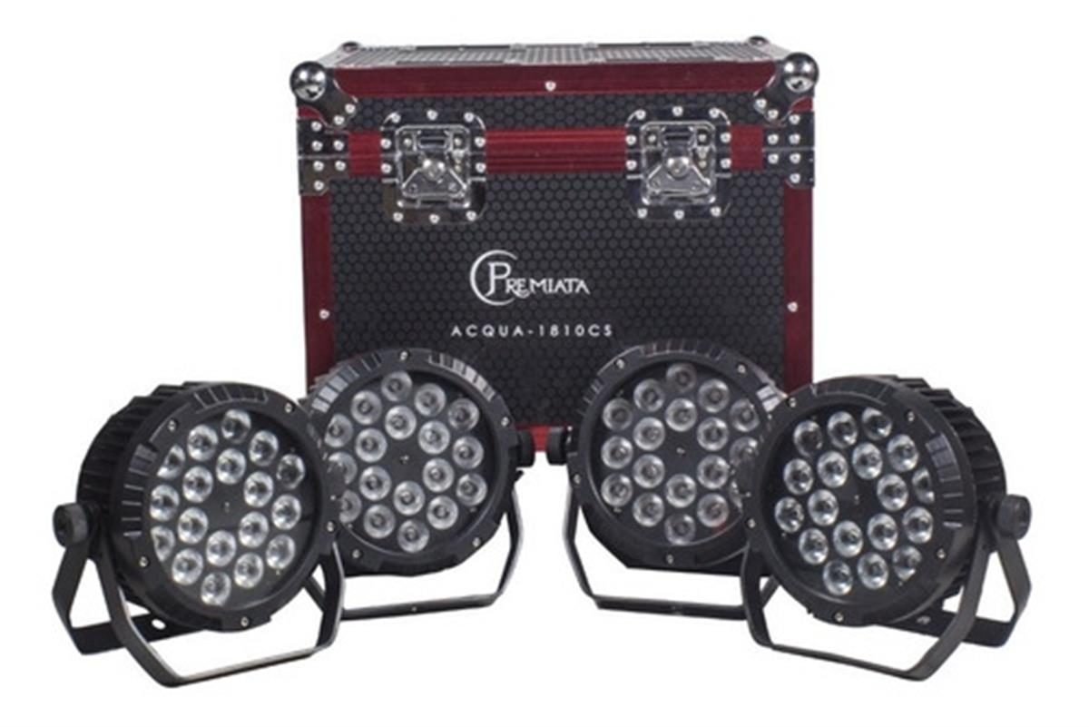 Par LED exterior con controles encapsulados para 
mayor proteccion. Programación integrada a 8 
canales DMX512 LED. Activación audio rítmica, 
pre-programada, automática y modo Maestro 
Esclavo, con Colores estáticos LED 4 en 1. 
Cambio de Colores rápidos y velocidad ajustables. 
Conectores XLR, Efecto Estrobo 0 – 100% Función 
de regulación suave y efecto con variación de 
estrobo.