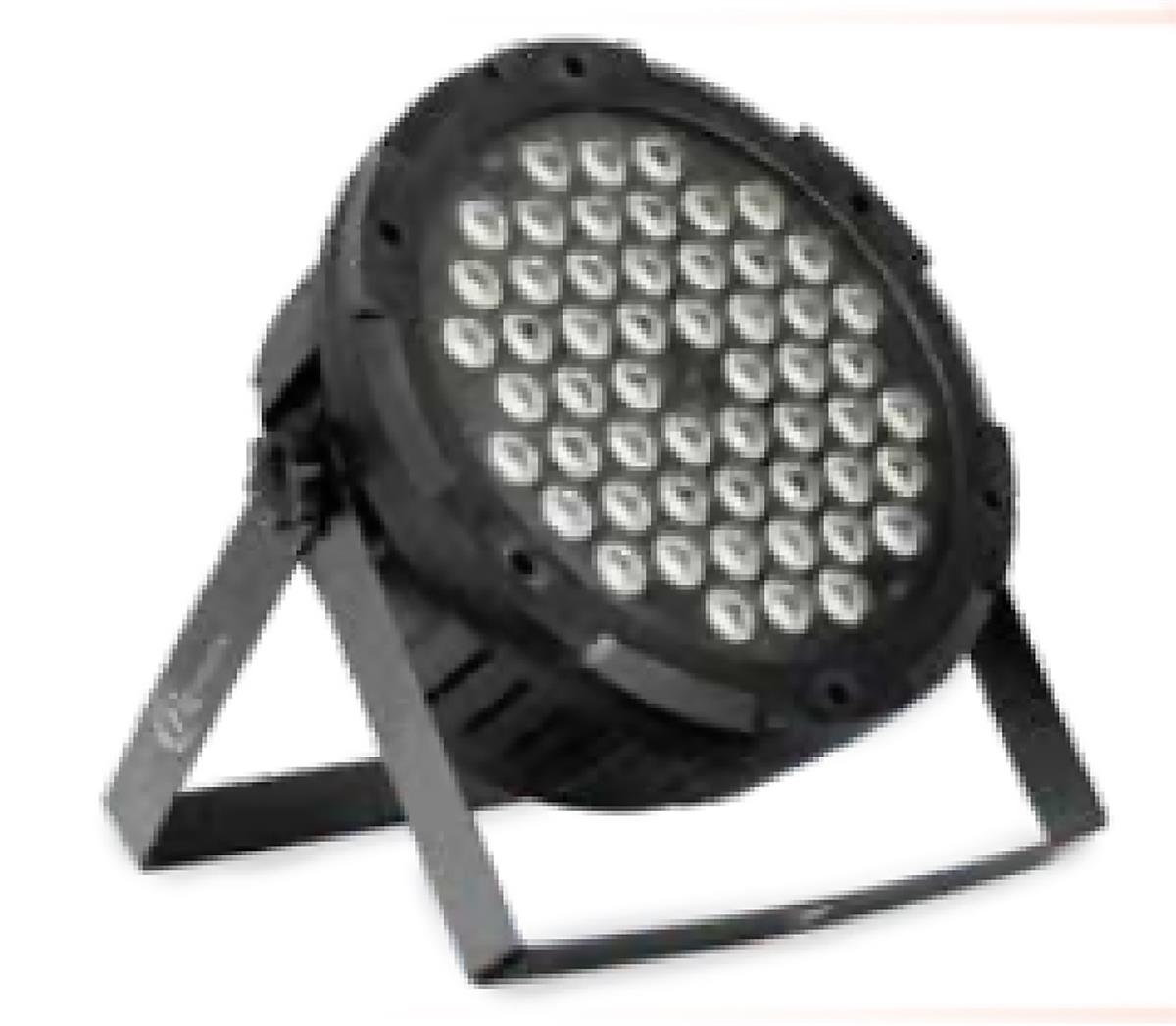 Par LED de alta potencia RGBW 4 en 1 Full Color,54 x 
3 WATTS, 8 canales, programación integrada 
DMX512. Pre-programada, automática y modo 
Maestro Esclavo.