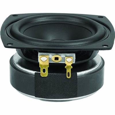 Magneto de ferrita

Canasta de metal prensado

Cono de papel/polipropileno tipo "sandwich"

Cubrepolvo de polipropileno

Cone Edge de polipropileno

Bobina de cobre

Formador de poliimida