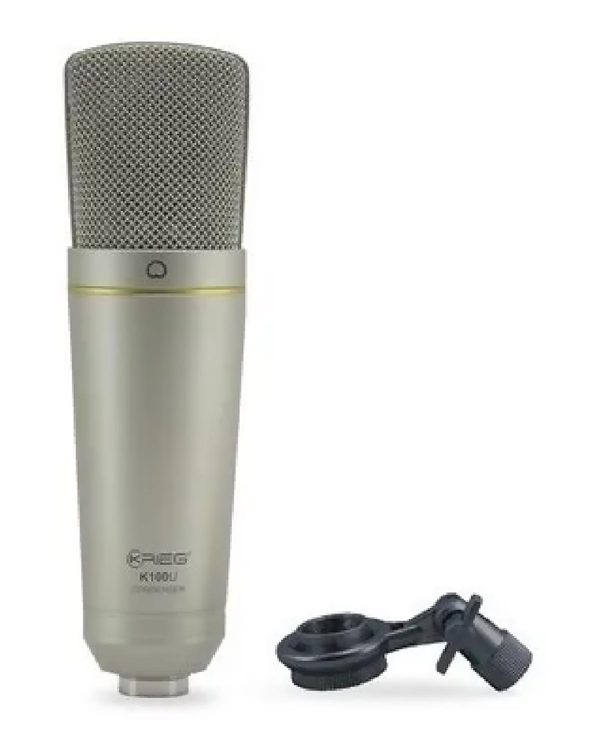 Krieg, K-100u, Mic. De Cond. De Estudio Usb, Incluye Estuche