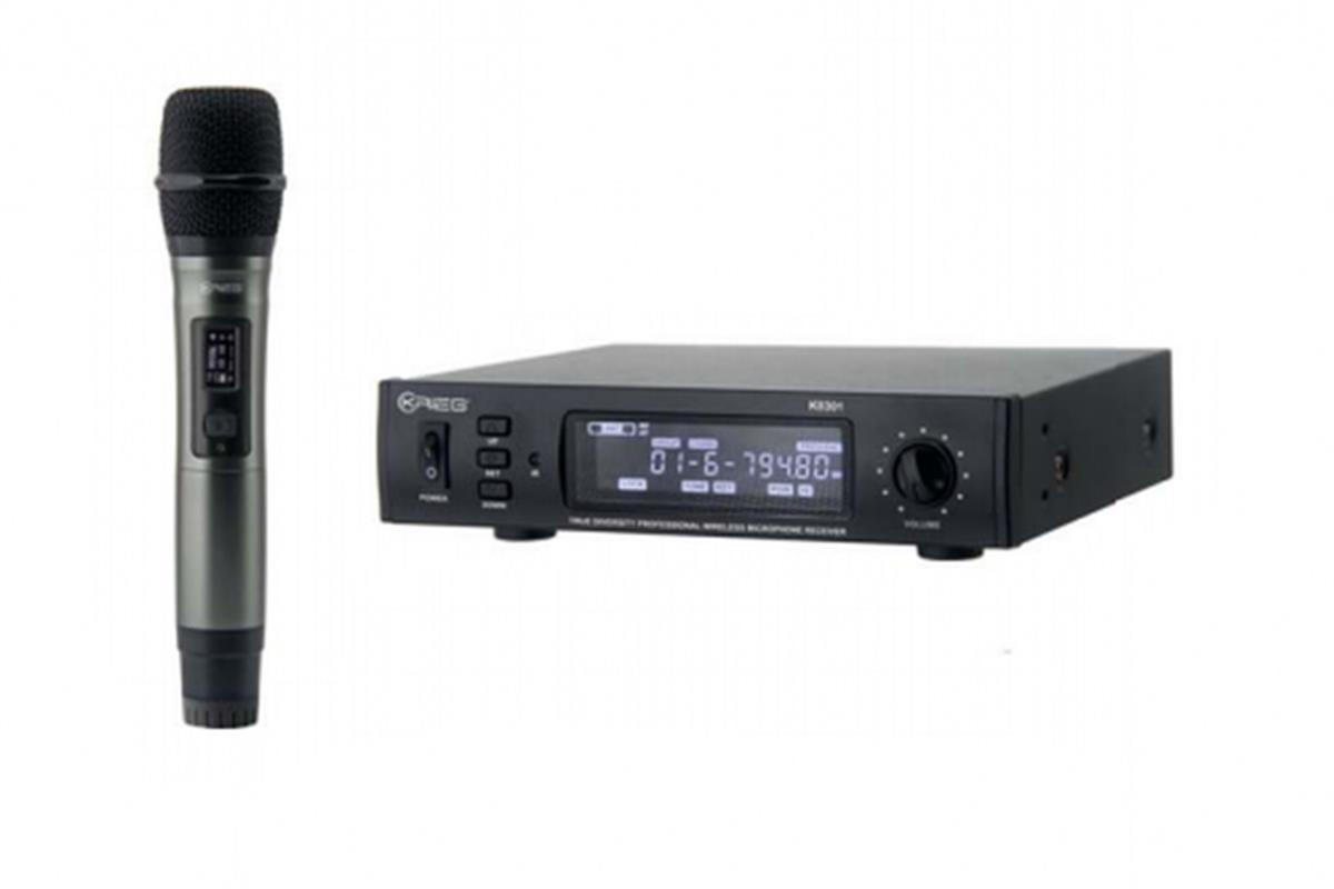 El modelo inalámbrico Krieg® K8301 es el modelo sencillo del K-8300 que es doble. Dispone de todas las prestaciones del modelo doble como son: Tone Lock, Digital Pilot (elimina ruidos no deseados) y True Diversity (mejor calidad en la señal).