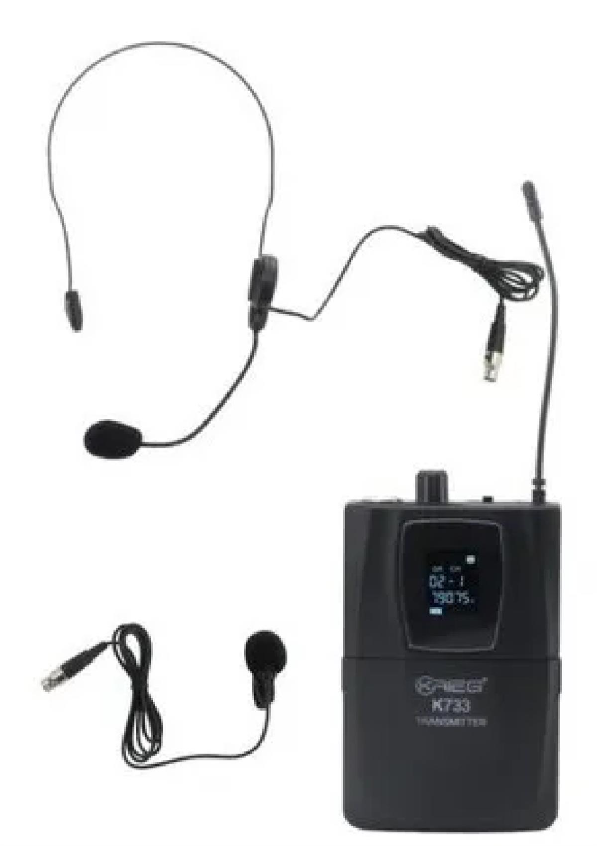 Set Krieg Inal Mic Bodypack + Headset + Lavalier K733paq