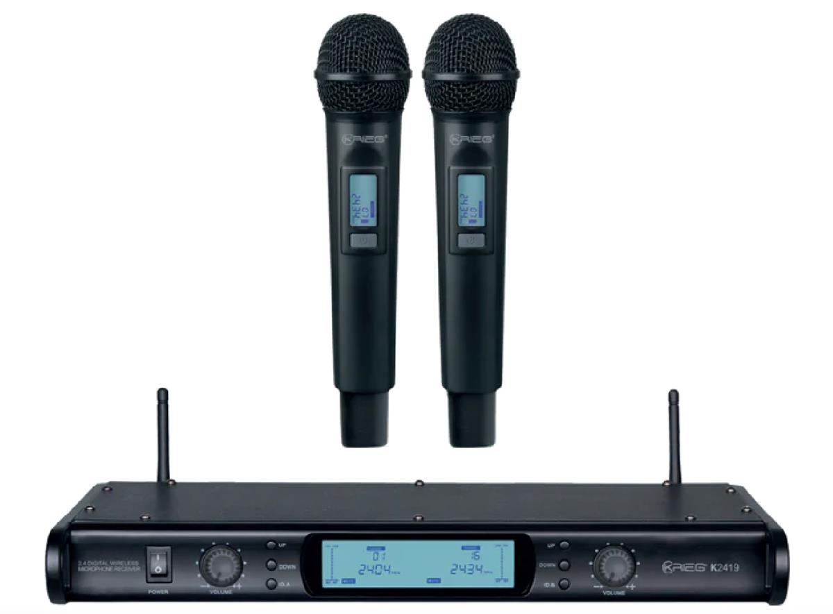 Mic Inal Doble DIGITAL con LCD (2.4 GHz)