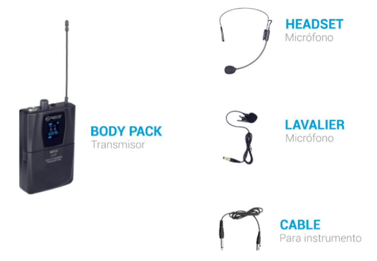 Complementa tu sistema inalámbrico KD332 con el pack  para obtener
diversas combinacines que facilitaran tus presentaciones.